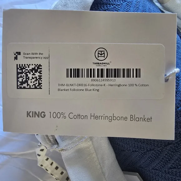 Threadmill Luxury Cotton Blankets for King Size Bed All-Season Cozy 100% Cotton - Picture 11 of 11